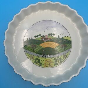 Villeroy & Boch DESIGN NAIF Huntsman Porcelain 8.5" QUICHE / TART BAKING DISH